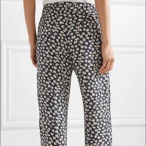 Ganni floral print crepe pants